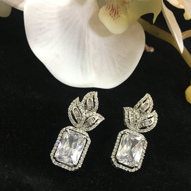Diamond Leaf Doublet Earrings Zayn Luxury Jewellery